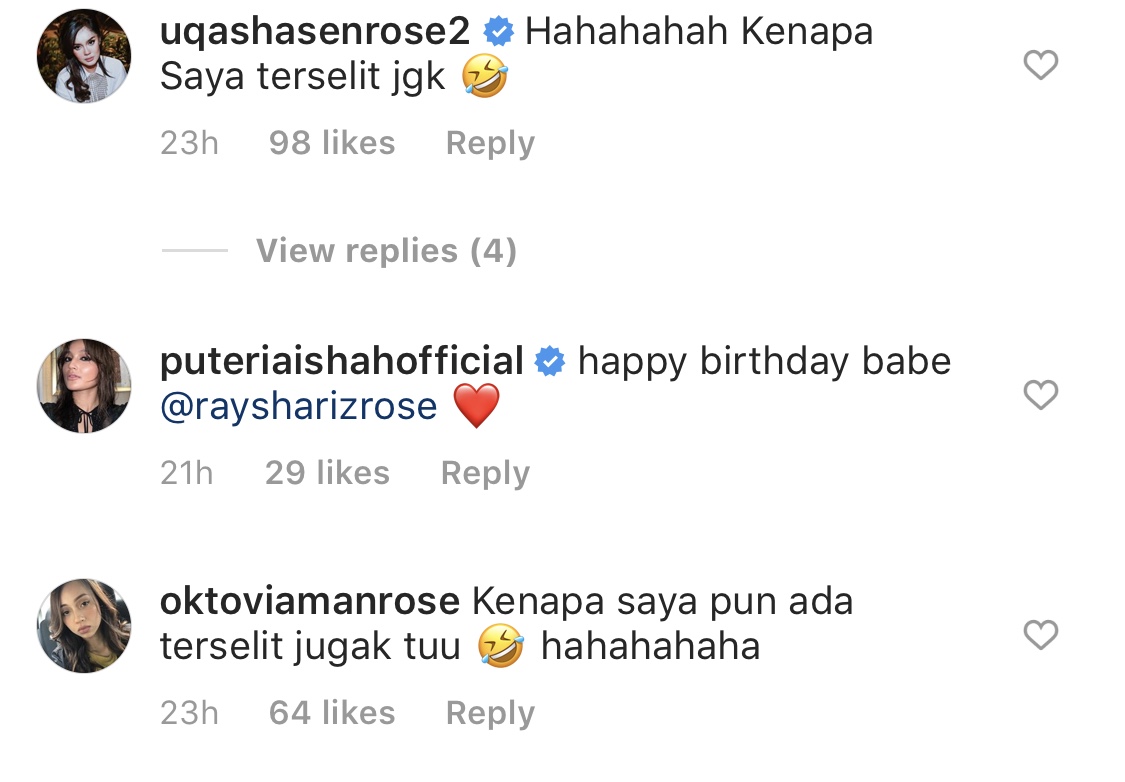 Ucapan Bday Nelydia Buat Adik Tiri, Raysha Rizrose 