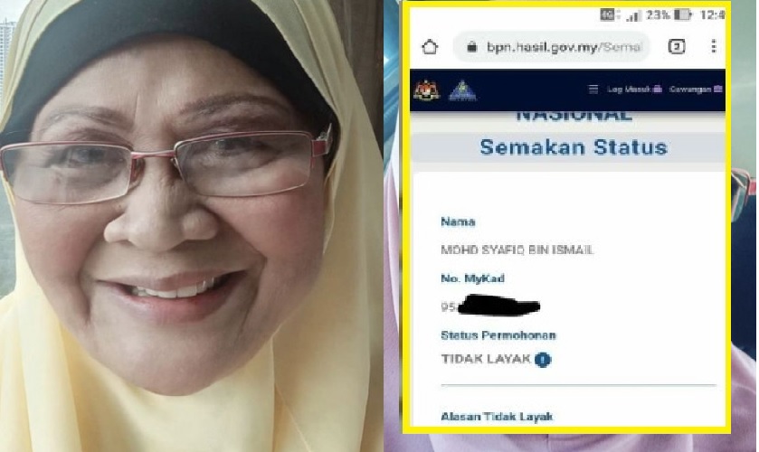 Tak layak terima baki BPN, Alasannya Buat Norlia Ghani 