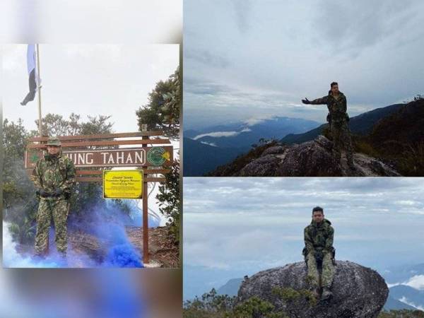 Putera raja Pahang pertama tawan puncak Gunung Tahan ...