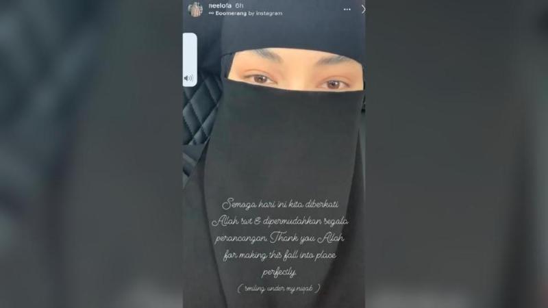 Perkongsian Neelofa di IG Story mencetuskan spekulasi apa yang dirancang pengacara popular itu hari ini. Foto IG Neelofa